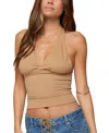 Edikted Jaynee Halter Top In Nude