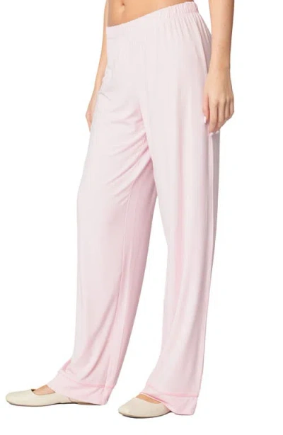 Edikted Jeanette Lounge Pants In Light-pink