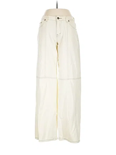 Pre-owned Edikted Jeans In Ivory