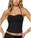 Edikted Jesika Sweetheart Halter Top In Black