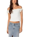 Edikted Jess Off Shoulder Top In White