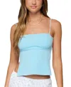 Edikted Jinx Open-back Top In Blue