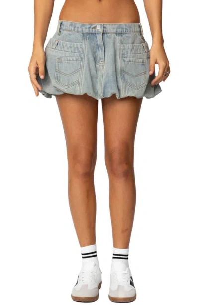 EDIKTED EDIKTED JODI BUBBLE DENIM MINISKIRT
