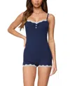 Edikted Juni Henley Ribbed Romper