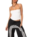 Edikted Juno Corset Crop Camisole In White