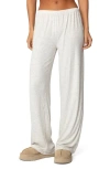 Edikted Justina Lounge Pants In Gray-melange