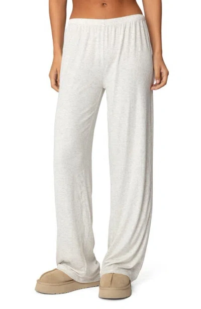 Edikted Justina Lounge Pants In Gray-melange