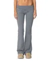 Edikted Kaeli Stripe Flare Pants In Navy