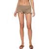 Edikted Kairi Beaded Open Knit Shorts