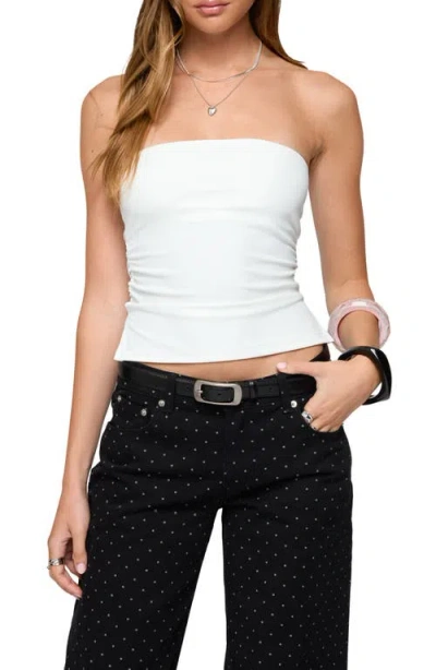 Edikted Karina Tube Top In White