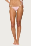 Edikted Kaya Bikini Bottoms In Pink