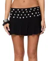 Edikted Kayce Button Mini Skirt In Black