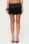 Edikted Kayce Button Miniskirt In Black