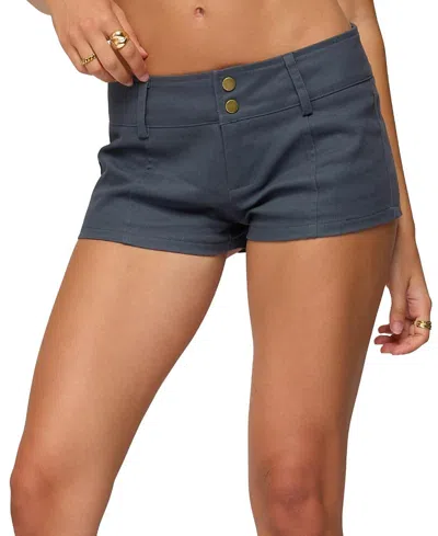 Edikted Kayra Micro Shorts In Gold