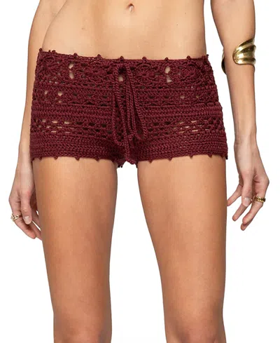 Edikted Kelani Crochet Shorts