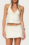 Edikted Keli Buckle Halter Top