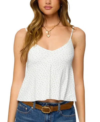 Edikted Kelli Floral Babydoll Tank Top
