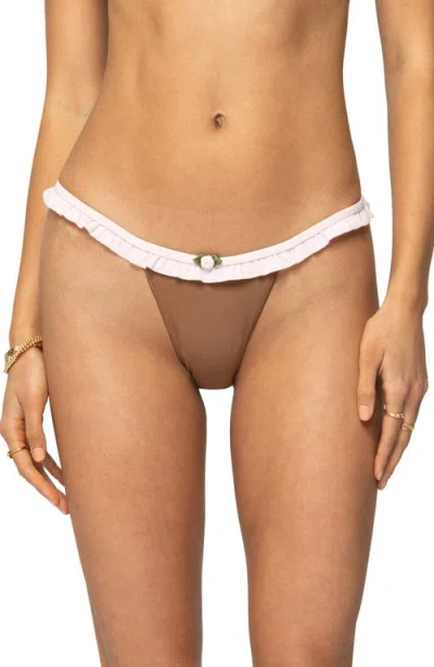 Edikted Kellie Ruffle Bikini Bottoms