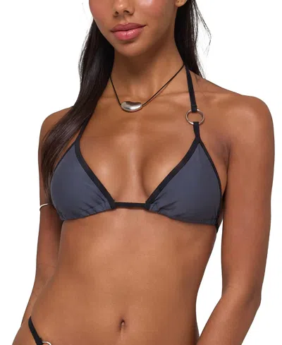 EDIKTED KENNI RING CONTRAST TRIANGLE BIKINI TOP