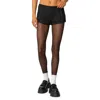 Edikted Kera Tailored Micro Shorts In Black