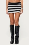 Edikted Kezia Stripe Knit Miniskirt In Multi