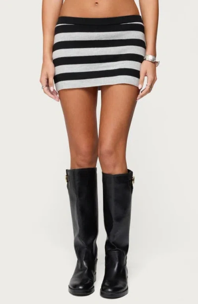 EDIKTED EDIKTED KEZIA STRIPE KNIT MINISKIRT