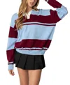 Edikted Kian Stripe Cotton Rugby Sweater In Mix