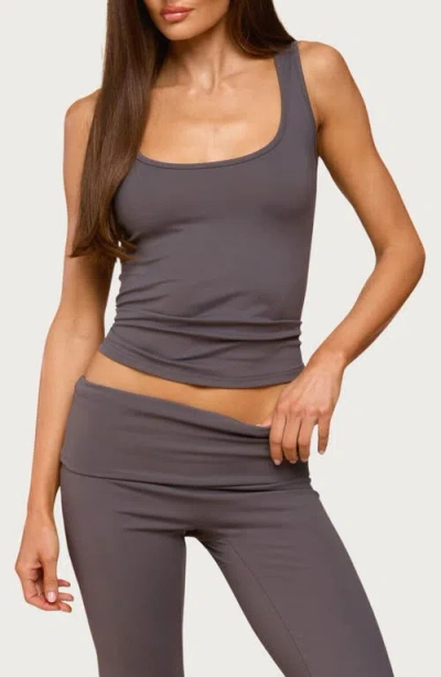 Edikted Kiarra Scoop Neck Tank In Gray