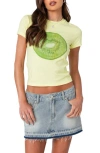 Edikted Kiwi Tee In Yellow