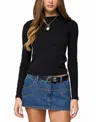 Edikted Kiyan Long Sleeve T-shirt In Black