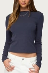 Edikted Kiyan Long Sleeve T-shirt In Blue