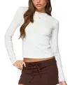 Edikted Kiyan Long Sleeve T-shirt In White
