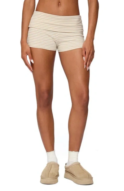 EDIKTED EDIKTED KODI STRIPE FOLDOVER MICROSHORTS