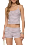 Edikted Kodi Striped Tank Top In Pink