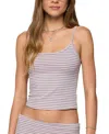 Edikted Kodi Striped Tank Top In Pink
