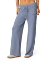 Edikted Kris Ribbed Knit Sweatpants In Blue