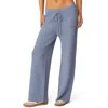 Edikted Kris Ribbed Knit Sweatpants In Blue