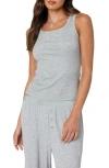 Edikted Kylian Ribbed Tank Top In Gray-melange