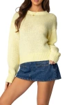 Edikted Kyrah Oversize Sweater In Yellow