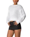 Edikted Kyrah Oversized Knit Sweater In White