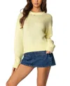 Edikted Kyrah Oversize Sweater In Yellow