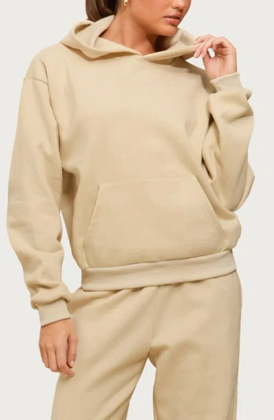 Edikted Kyrie Cotton Blend Hoodie In Brown