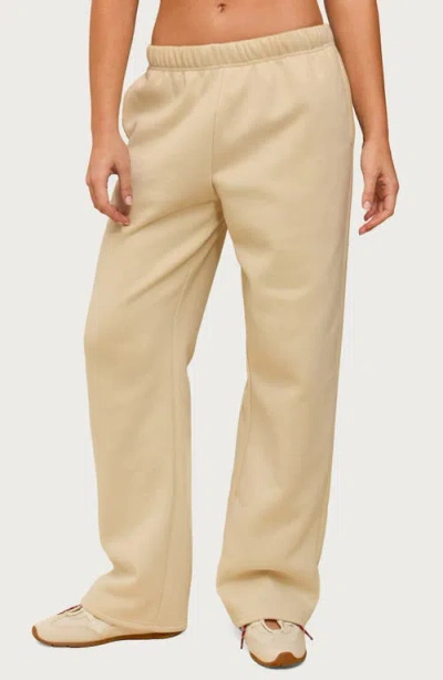 Edikted Kyrie Cotton Blend Sweatpants In Brown