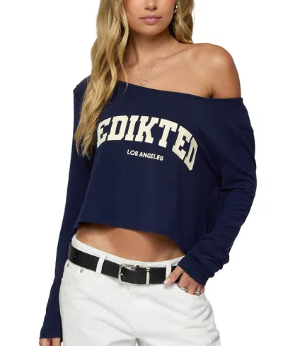 EDIKTED LA BABE OFF SHOULDER TOP