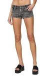 Edikted La Embroidered Low Rise Denim Shorts