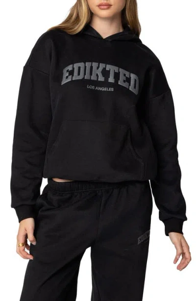 Edikted La Logo Hoodie In Black