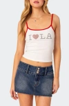 EDIKTED LA LOVER RHINESTONE CAMISOLE