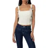 Shop Edikted Lace Bustier Corset Top In Cream