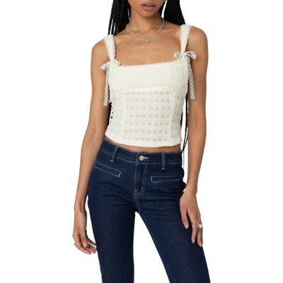EDIKTED EDIKTED LACE BUSTIER CORSET TOP