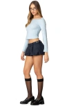 EDIKTED EDIKTED LACE OFF THE SHOULDER CROP TOP